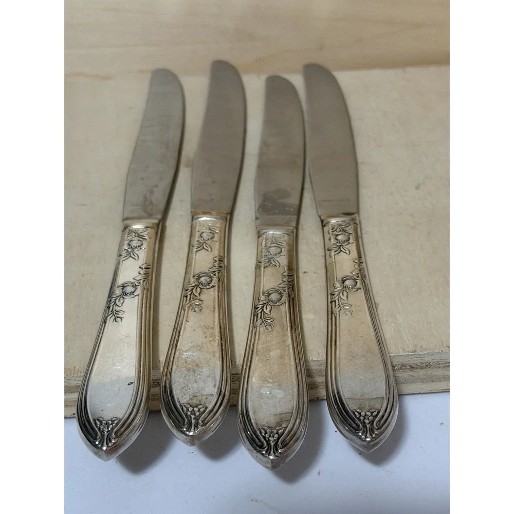 Stainless Vintage Steel Knives 4 Vine Design